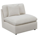 Hobson - Upholstered Armless Chair - Ivory