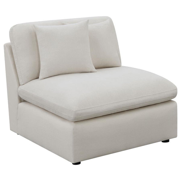 Hobson - Upholstered Armless Chair - Ivory