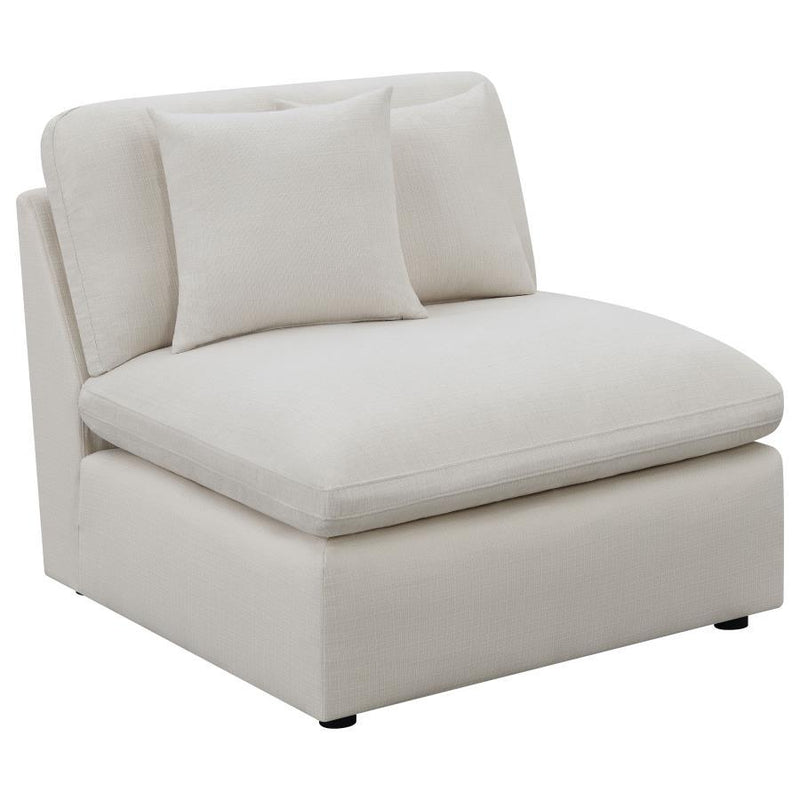 Hobson - Upholstered Armless Chair - Ivory