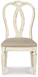 Realyn - Dining UPH Side Chair (Set of 2) - Ribbonback - Chipped White