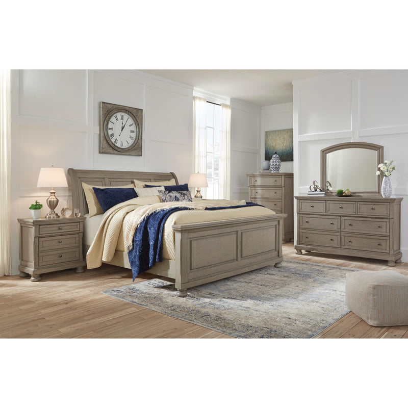  Size_King  -- Lettner B733B34 King Sleigh Bed IMAGE 4