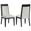 Brookmead - Dining Side Chair (Set of 2) - Ivory / Black