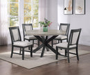 Stevens - 5 Piece Dining Room Set - Charcoal / Gray