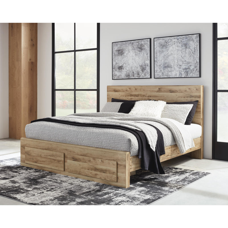  Size_Queen  -- Hyanna B1050B4 Queen Panel Storage Bed IMAGE 5