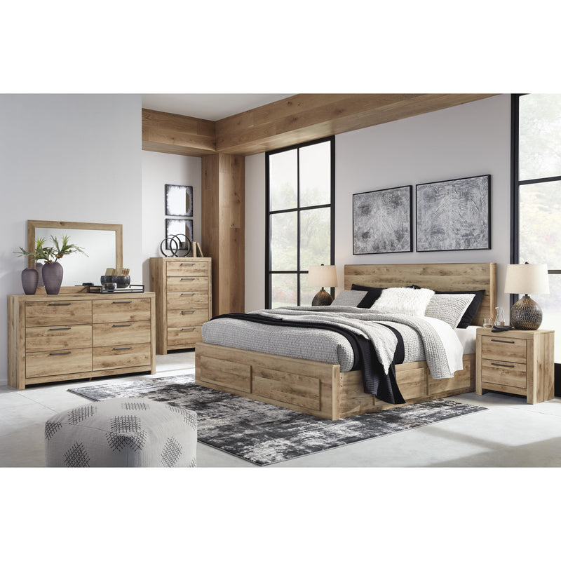  Size_Queen  -- Hyanna B1050B8 Queen Panel Storage Bed with 2 Under Bed Storage Drawers IMAGE 6