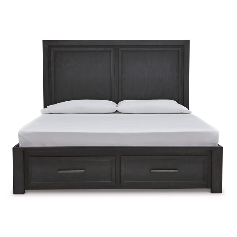  Size_King  -- Foyland B989B4 King Panel Storage Bed IMAGE 2