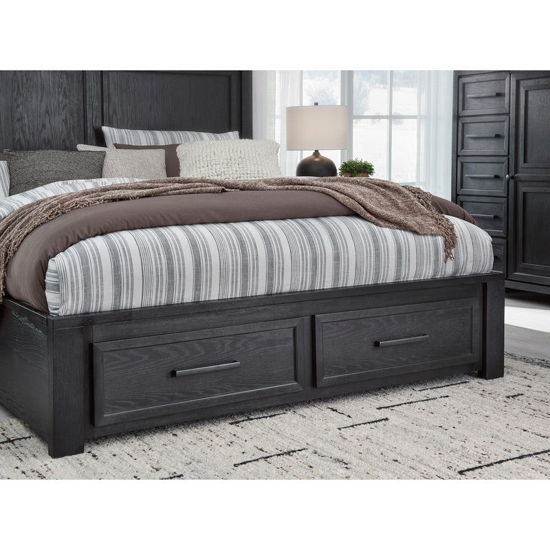  Size_King  -- Foyland B989B4 King Panel Storage Bed IMAGE 6