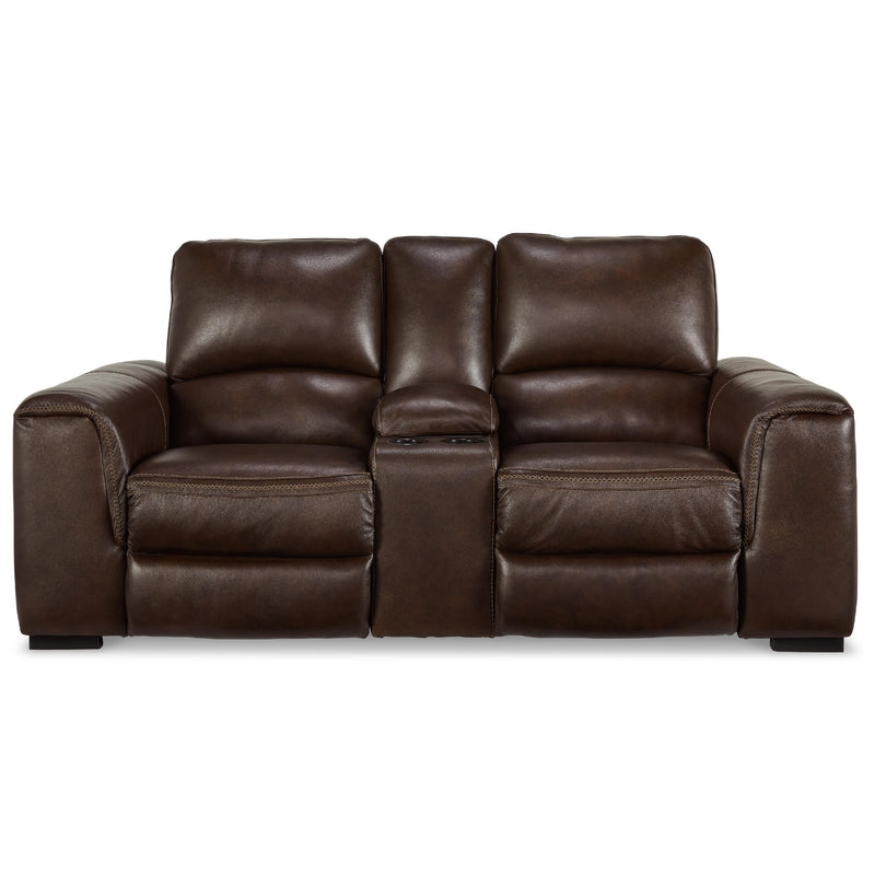  Manufacturer Color_Walnut  Motion Type_Power Recline  -- Alessandro U2550218 Power Reclining Loveseat with Console and Adjustable Headrest IMAGE 3