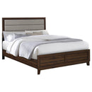 Welsley - California King Headboard, Footboard & Slats, Box 1 of 2 - Walnut