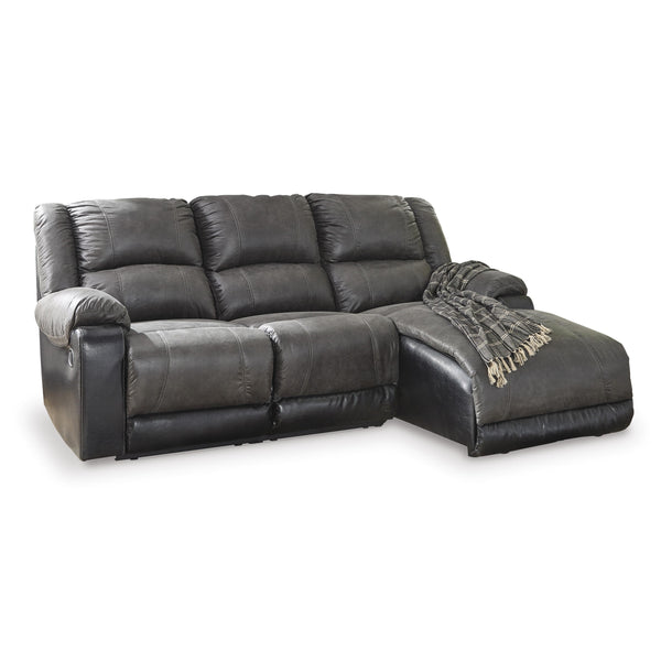 Signature Design by Ashley Nantahala Reclining Leather Look 3 pc Sectional 5030140/5030146/5030117 IMAGE 1