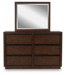 Dilenno - Dresser And Mirror - Dark Brown