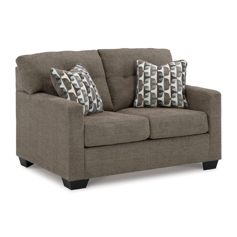  Manufacturer Color_Chocolate  Motion Type_Stationary  -- Mahoney 3100535 Loveseat IMAGE 1