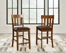 Ralene - Upholstered Barstool (Set of 2) - Medium Brown