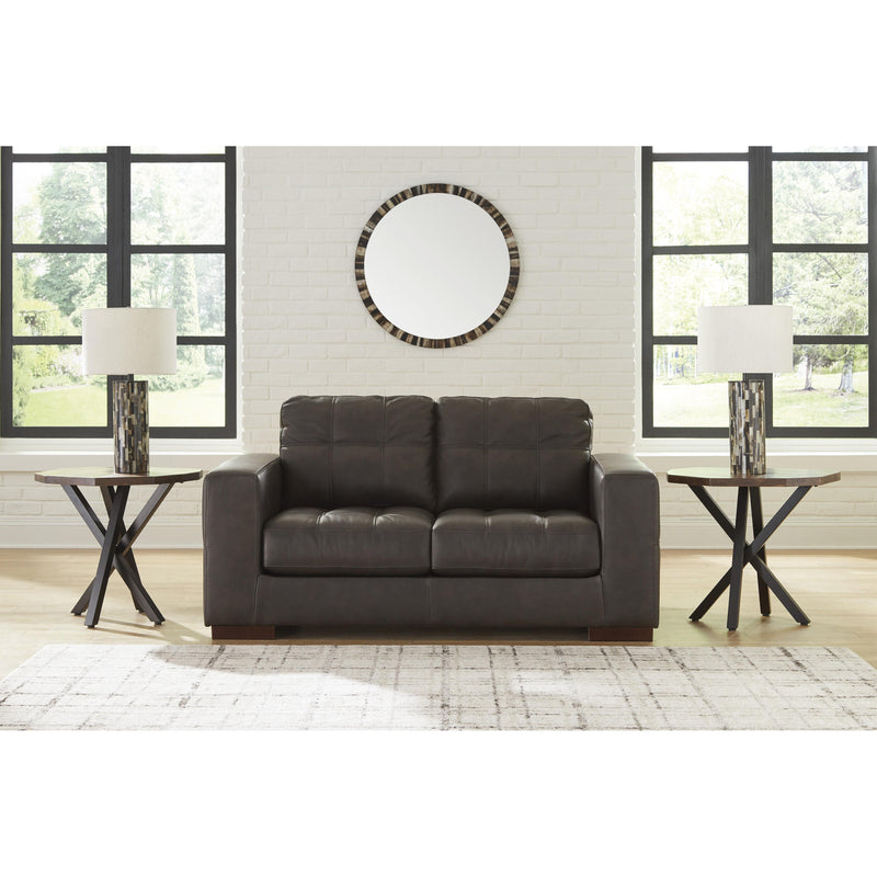 Signature Design by Ashley Luigi Stationary Leather Match Loveseat 5650635 IMAGE 5