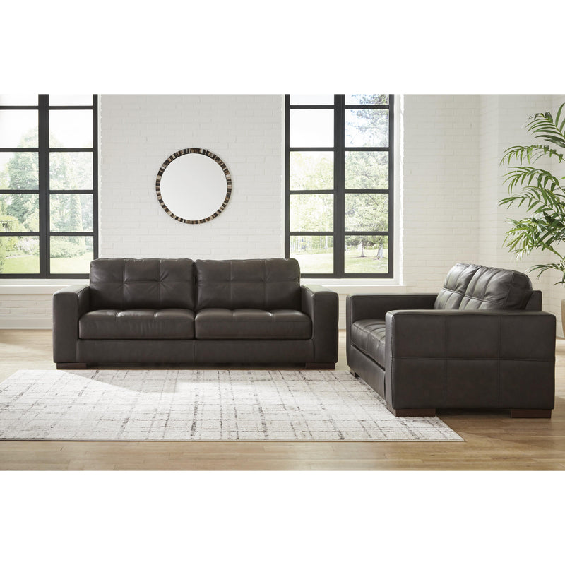 Signature Design by Ashley Luigi Stationary Leather Match Loveseat 5650635 IMAGE 6