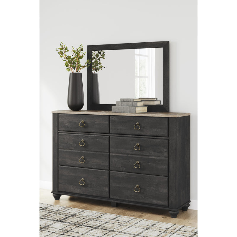 Signature Design by Ashley Nanforth 6-Drawer Dresser with Mirror B3670-31/B3670-36 IMAGE 6