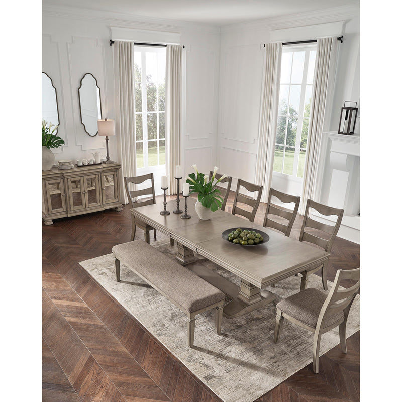 Baker street round discount expandable dining table