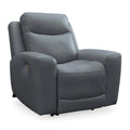  Manufacturer Color_Steel  -- Mindanao Power Leather Match Recliner IMAGE 1