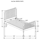 Jones - Twin Side Rails, Box 2 of 2 - White