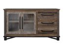 Loft - 60” Buffet With 3 Drawer / 2 Doors - Two Tone Gray / Brown
