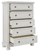 Robbinsdale - Five Drawer Chest - Antique White