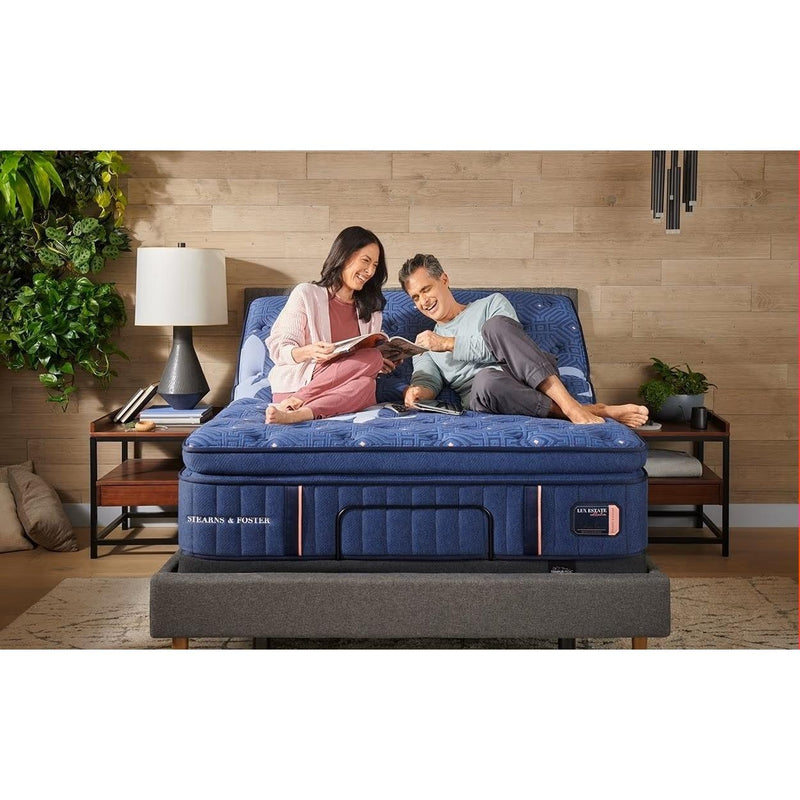  Stearns & Foster Lux Estate Firm Euro Pillow Top Mattress Set (Split California King) IMAGE 5