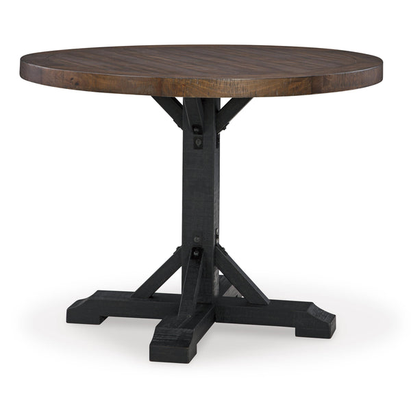 Signature Design by Ashley Round Valebeck Counter Height Dining Table D546-23B/D546-23T IMAGE 1