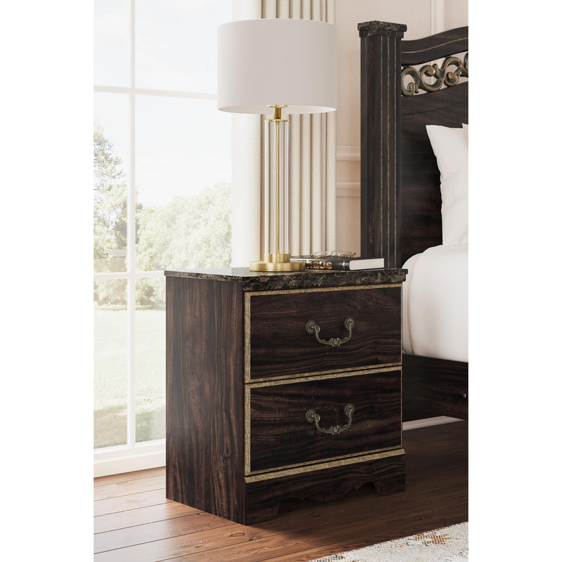 Signature Design by Ashley Glosmount 2-Drawer Nightstand B1055-92 IMAGE 6