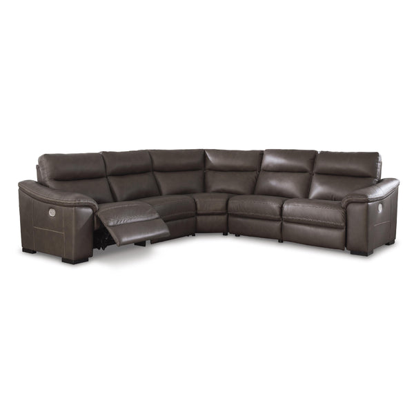 Signature Design by Ashley Salvatore Power Reclining 5 pc Sectional U2630158/U2630146/U2630177/U2630146/U2630162 IMAGE 1