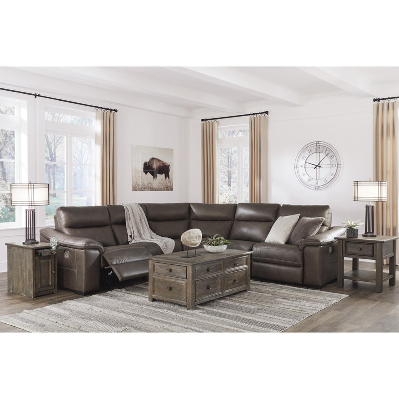 Signature Design by Ashley Salvatore Power Reclining 5 pc Sectional U2630158/U2630146/U2630177/U2630146/U2630162 IMAGE 4