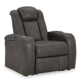  Manufacturer Color_Shadow  -- Fyne Dyme Power Leather Look Recliner IMAGE 1