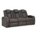  Manufacturer Color_Shadow  -- Fyne Dyme Power Reclining Leather Look Sofa IMAGE 1