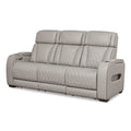  Manufacturer Color_Grey  -- Boyington Power Reclining Leather Match Sofa IMAGE 1