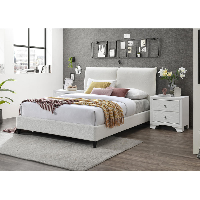 Crown Mark Jenn Queen Upholstered Panel Bed 5106-Q-HBFB/5106-KQ-RAIL/5106-Q-DECK IMAGE 2
