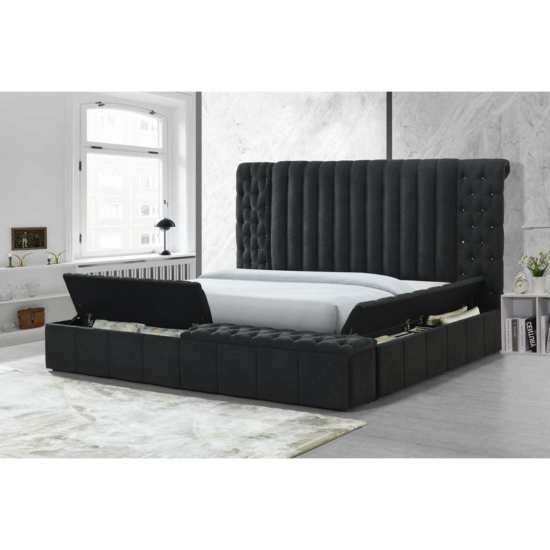 Crown Mark Danbury King Upholstered Platform Bed with Storage 5201CL-K-FB/5201CL-K-HB/5201CL-KQ-HBPL/5201CL-KQ-RL-L/5201CL-KQ-RL-R IMAGE 5