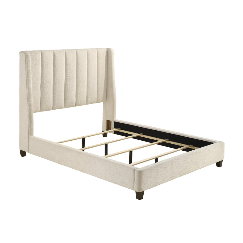 Crown Mark Agnes Queen Upholstered Platform Bed 5264WH-Q-HBFB/5264WH-KQ-RAIL IMAGE 3