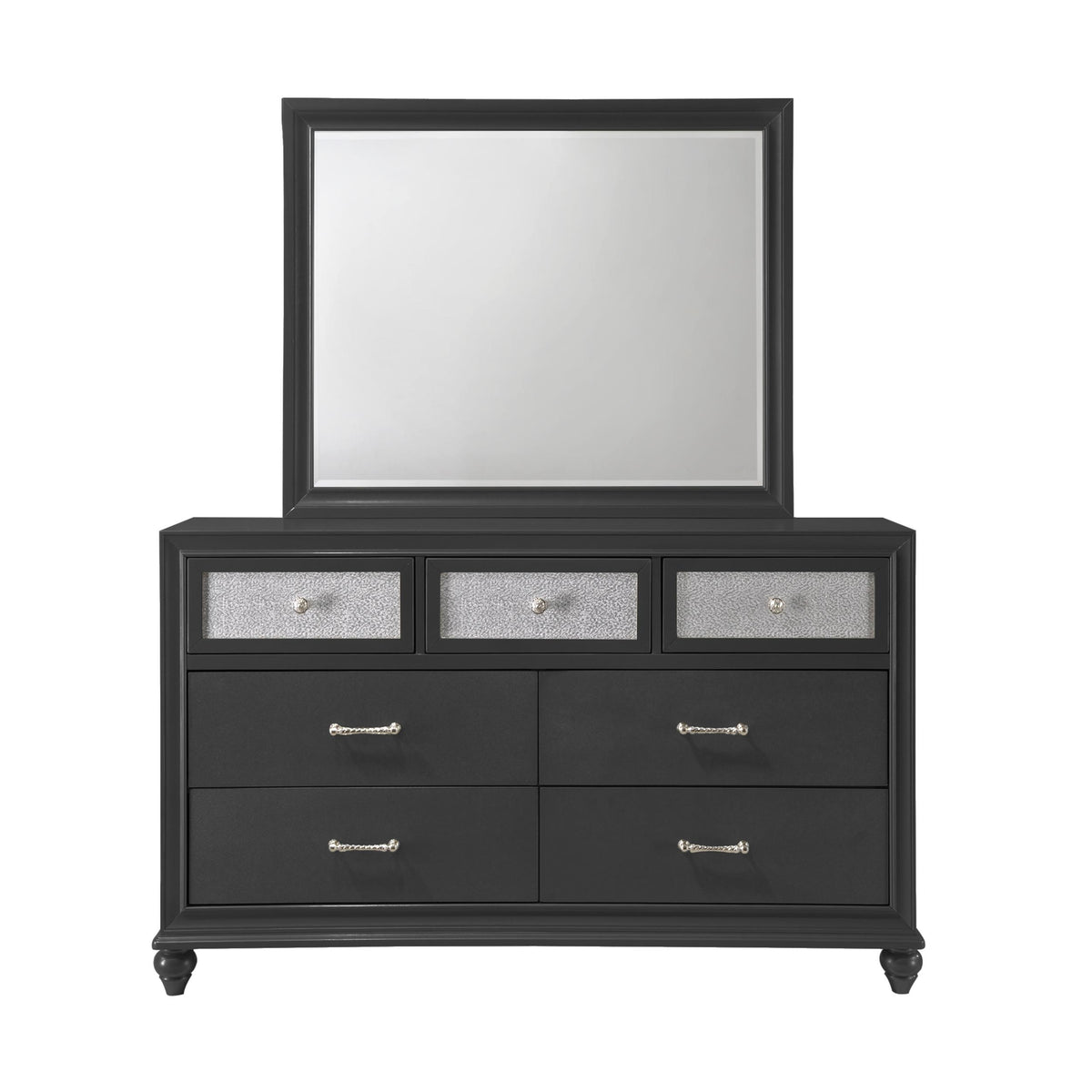 Crown Mark Lila B4398-1 Dresser - Black