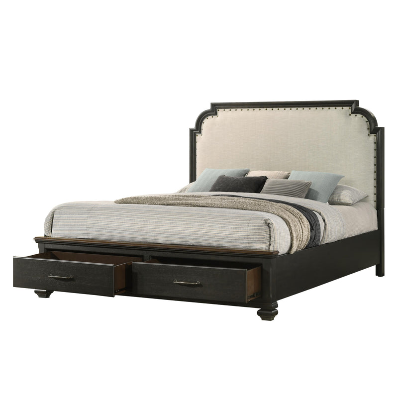 Crown Mark Hamilton King Panel Bed with Storage B6560-K-FBD/B6560-K-HB/B6560-KQ-RAIL IMAGE 3