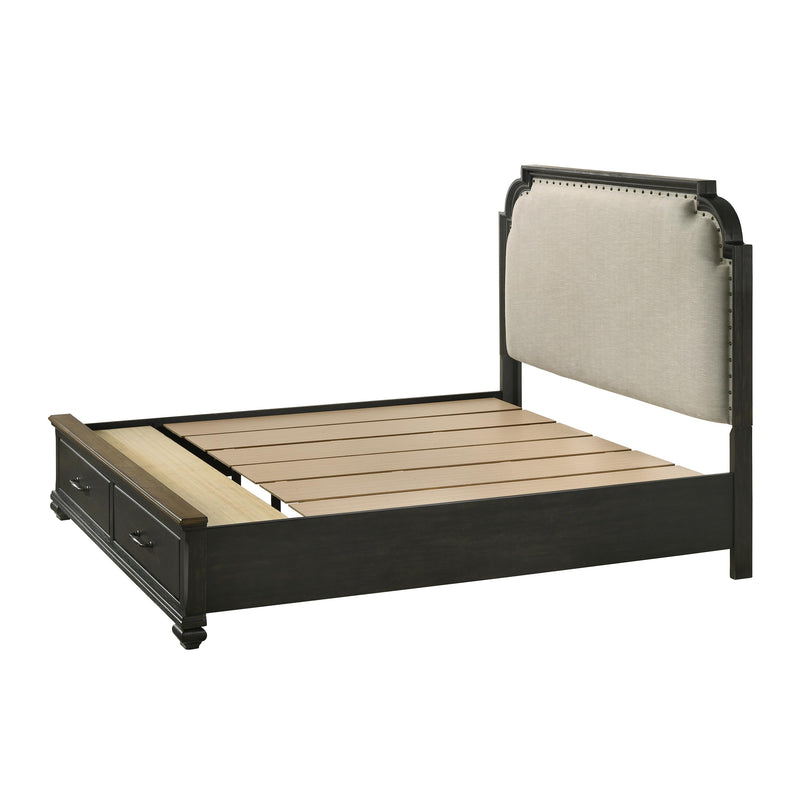 Crown Mark Hamilton King Panel Bed with Storage B6560-K-FBD/B6560-K-HB/B6560-KQ-RAIL IMAGE 4