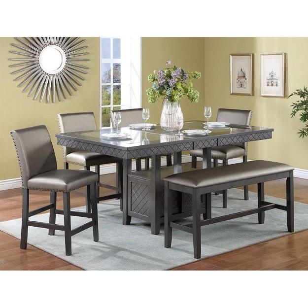 Crown Mark Dining Tables Rectangle 2670ZC-4272-BAS/2670ZC-4272-TOP IMAGE 2