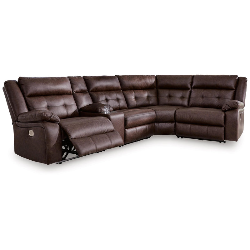 Signature Design by Ashley Punch Up Power Reclining Leather Look 5 pc Sectional 4270258/4270257/4270231/4270277/4270262 IMAGE 1