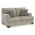  Manufacturer Color_Taupe  Motion Type_Stationary  -- Stonemeade Stationary Fabric Loveseat IMAGE 1