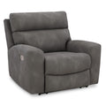  Manufacturer Color_Slate  Motion Type_Power  -- Next Gen DuraPella Power Leather Look Recliner IMAGE 1