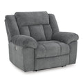  Manufacturer Color_Slate  Motion Type_Power  -- Tip Off Power Fabric Recliner IMAGE 1