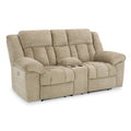  Manufacturer Color_Wheat  Motion Type_Power Recline  -- Tip-Off 6930518 Power Reclining Loveseat with Console and Adjustable Headrest IMAGE 1