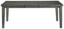 Hallanden - Rectangular Dining Room Butterfly Extension Table - Gray