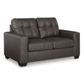  Manufacturer Color_Umber  -- Barlin Mills Stationary Leather Look Loveseat IMAGE 1