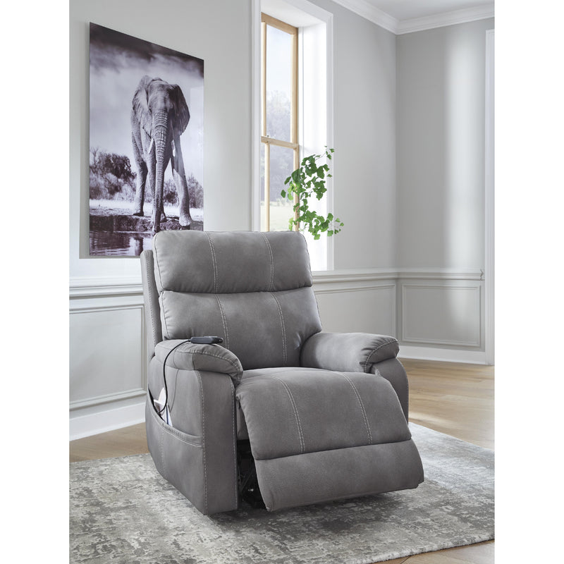 Signature Design by Ashley Next-Gen Durapella Power Leather Look Recliner 4070812 IMAGE 8