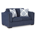  Manufacturer Color_Navy  Motion Type_Stationary  -- Evansley Stationary Fabric Loveseat IMAGE 1