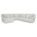  Manufacturer Color_Alloy  -- Top Tier 92706S2 6 pc Reclining Sectional with Chaise IMAGE 1
